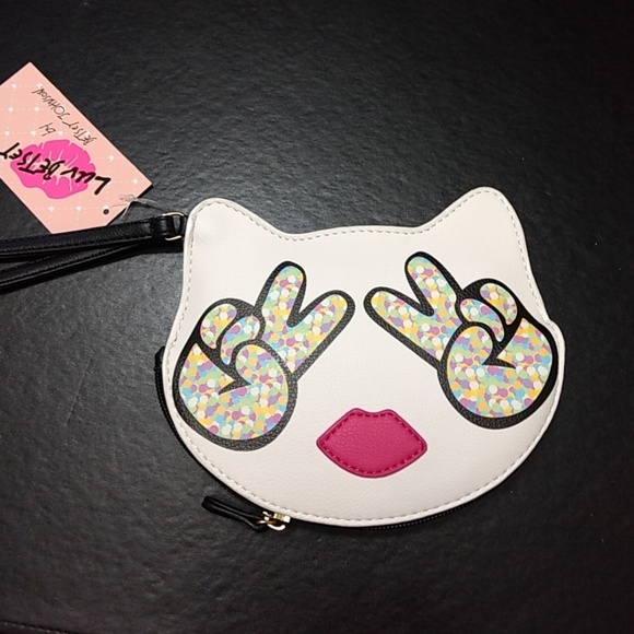 Betsey Johnson Handbags - *Sale* Betsey Johnson peace kitty wristlet